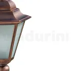 79 cm hoge tuinlamp in glas en 5 aluminium afwerkingen - Pinako Viadurini