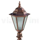 79 cm hoge tuinlamp in glas en 5 aluminium afwerkingen - Pinako Viadurini