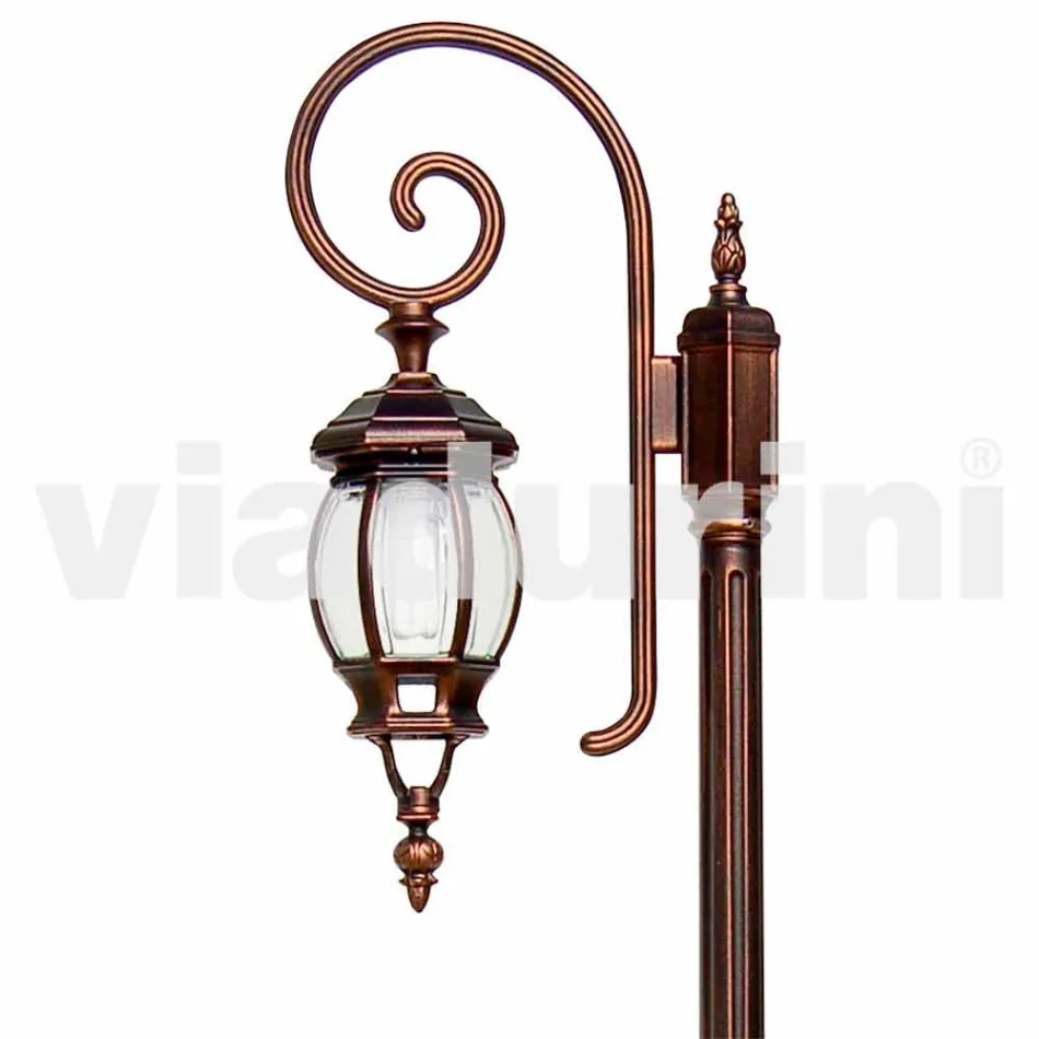 Anika klassieke aluminium tuinlamp gemaakt in Italië Viadurini