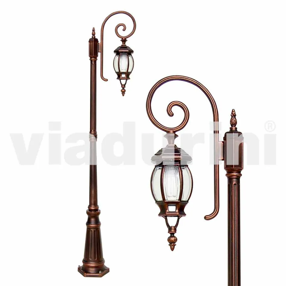 Anika klassieke aluminium tuinlamp gemaakt in Italië Viadurini