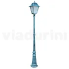 222 cm hoge buitenlamp in glas en gegoten aluminium - Alchemist Viadurini