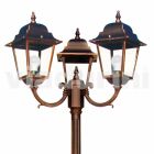 Klassieke drielicht buitenlamp gemaakt in Italië, Aquilina Viadurini