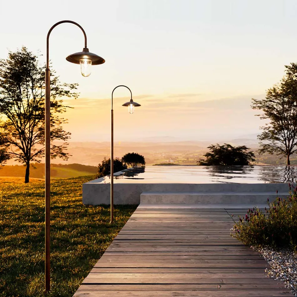 Buitenlamp met messing frame Made in Italy - Slak Viadurini