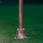 Buitenlantaarnpaal in klassiek handgeschilderd gedecoreerd aluminium - Genua Viadurini