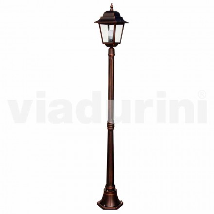 Klassieke aluminium tuinlamp gemaakt in Italië, Aquilina Viadurini