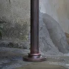 Tuinlantaarnpaal gebogen ontwerp in aluminium met de hand gedecoreerd - Campobasso Viadurini