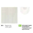 Witte aluminium tuinlamp met 1 lichts geproduceerd in Italië, Anusca Viadurini