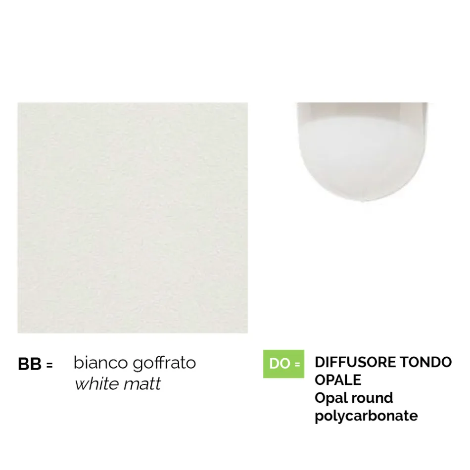 Witte aluminium tuinlamp met 1 lichts geproduceerd in Italië, Anusca Viadurini