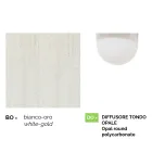 Witte aluminium tuinlamp met 1 lichts geproduceerd in Italië, Anusca Viadurini