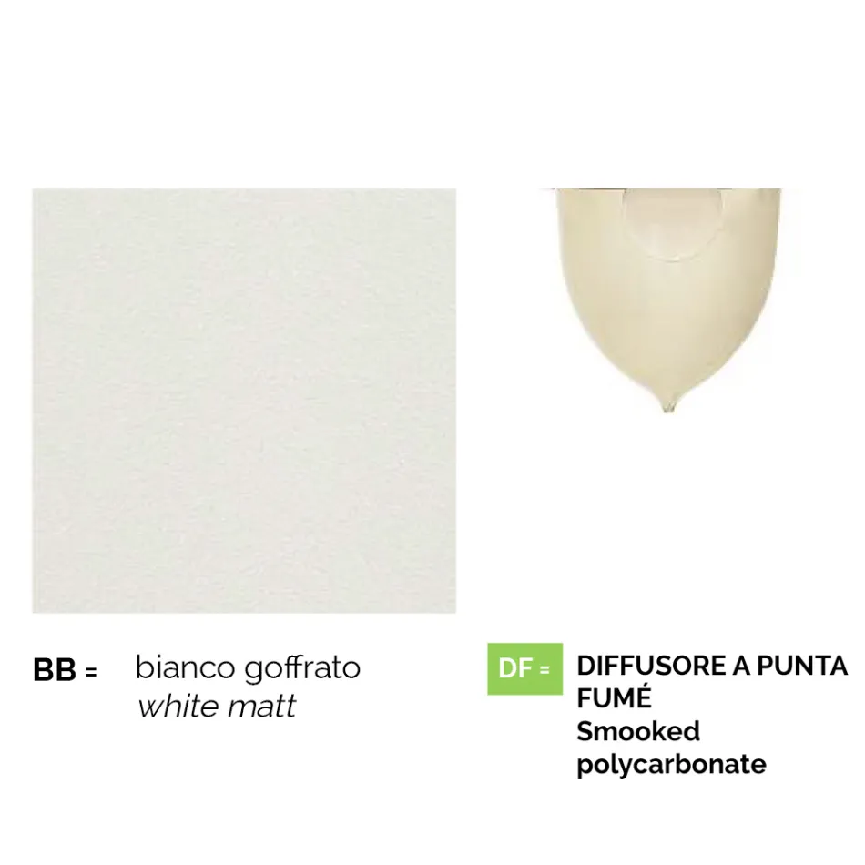 Witte aluminium tuinlamp met 1 lichts geproduceerd in Italië, Anusca Viadurini