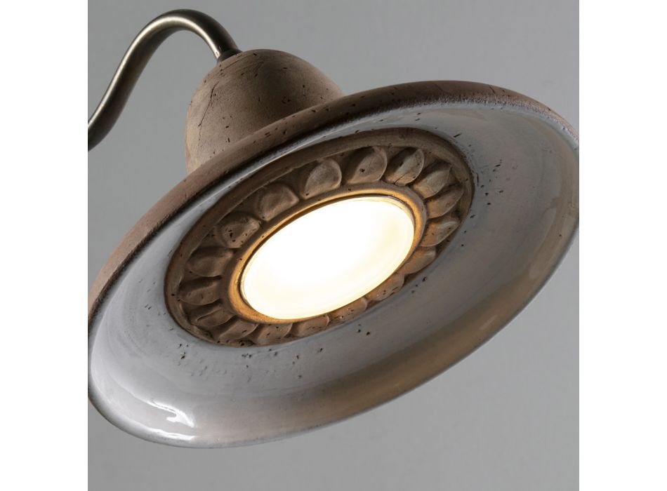 Tuinlamp in aluminium en Galestro Made in Italy - Toscot Spoleto Viadurini
