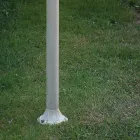 Buitenstraatlantaarn Wit aluminium en handgeschilderde bloemendecoratie - Imperia Viadurini