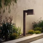 Buitenlantaarnpaal in antiek bruin metaal 2 hoogtes - Saint Tropez door Il Fanale Viadurini