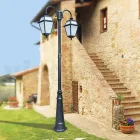 Tuinlamp met 2 lampen van aluminium en glas Made in Italy - Vivian Viadurini