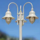 Tuinlamp met 3 lampen in aluminium Made in Italy - Cassandra Viadurini