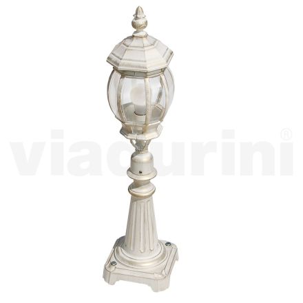 Tuinlamp in vintage stijl in wit aluminium Made in Italy - Dodo Viadurini