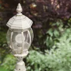 Tuinlamp in vintage stijl in wit aluminium Made in Italy - Dodo Viadurini