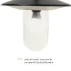 Tuinlamp in vintage stijl in grijs aluminium gemaakt in Italië - Belen Viadurini