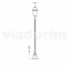 Straatlantaarn voor klassieke outdoor made in Italy, Kristel Viadurini