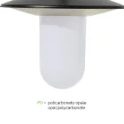 Straatlantaarn in vintage stijl met 3 lampen in grijs aluminium gemaakt in Italië - Belen Viadurini