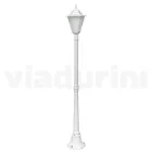 Vintage buitenlamp in wit aluminium gemaakt in Italië - Terella Viadurini