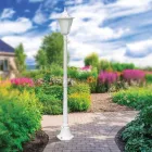 Vintage buitenlamp in wit aluminium gemaakt in Italië - Terella Viadurini