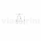 Wandlamp voor buitengebruik in aluminium geproduceerd in Italië, Anusca Viadurini