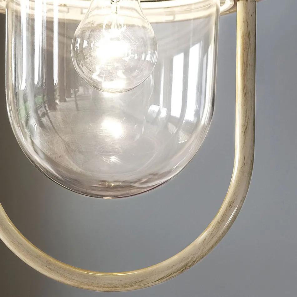 Hanglantaarn voor buiten in handgeschilderd aluminium - Bari Viadurini