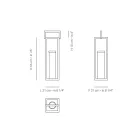 Buitenlantaarn met zwarte aluminium structuur Made in Italy - Eve Viadurini