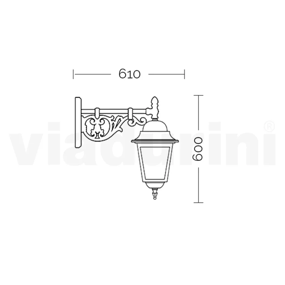 Buitenlantaarn van glas en aluminium in 5 verschillende afwerkingen - Alchemist Viadurini