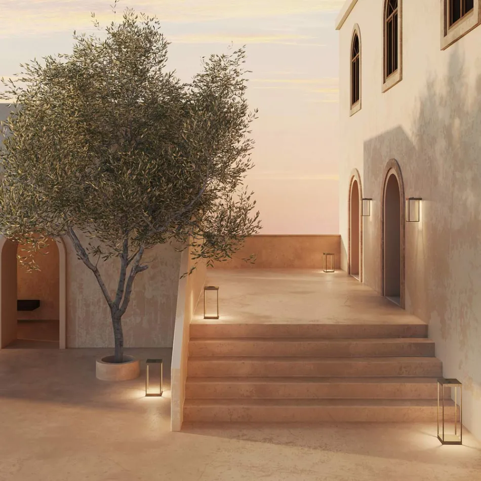 Buitenlantaarn van messing Made in Italy - Sunny Viadurini