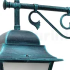 Buitenmuurlantaarn in aluminium en gezandstraald glas - Alchemist Viadurini