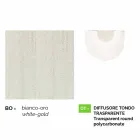 Anusca-wandlamp voor gebruik buitenshuis in wit aluminium gemaakt in Italië Viadurini