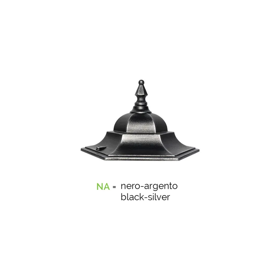 Vintage stijl buitenlantaarn van aluminium gemaakt in Italië - Janira Viadurini