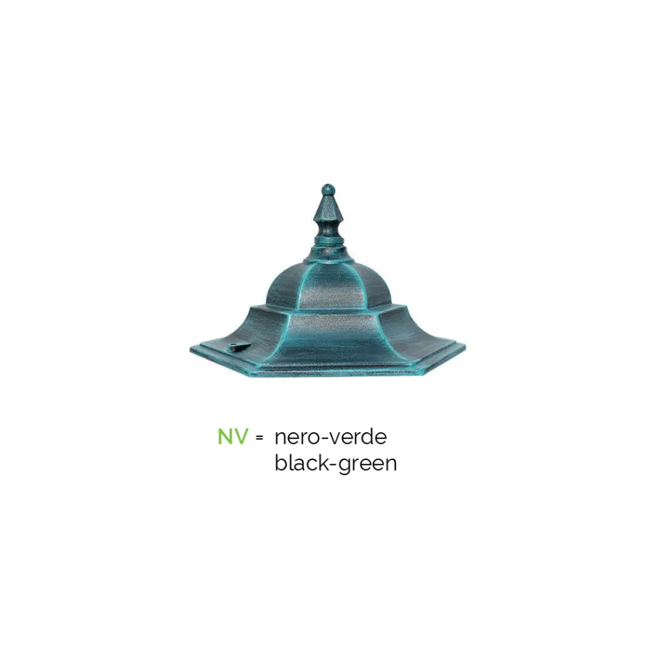 Vintage stijl buitenlantaarn van aluminium gemaakt in Italië - Janira Viadurini