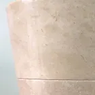 Igor handgeschilderde, hoogglans witte conische wastafel op voetstuk Viadurini