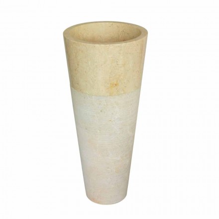 Wastafel Column Taper Stone Natural Beige Raja Viadurini
