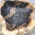 Design voetstuk gootsteen in natuursteen Ley, handgemaakt Viadurini