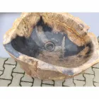 Design voetstuk gootsteen in natuursteen Ley, handgemaakt Viadurini