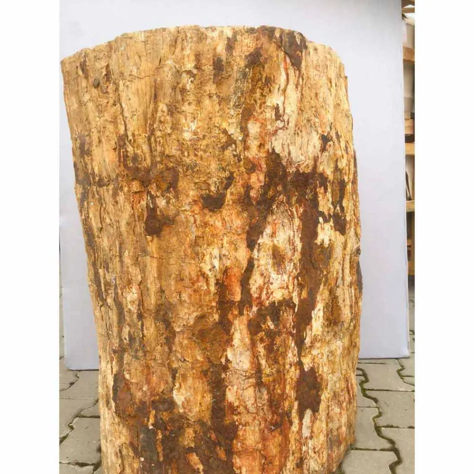 Design voetstuk gootsteen in natuursteen Ley, handgemaakt Viadurini