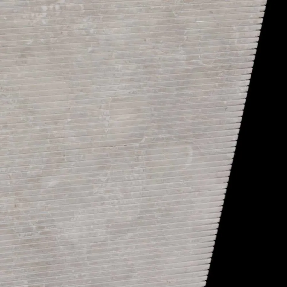 Voetstuk gootsteen van natuursteen Sire wit, handgemaakt Viadurini