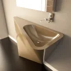 Moderne wastafel op voetstuk, handgemaakt door Mullet Viadurini