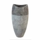 Wastafel Column Sferische Stone Natural Smoke Gili Viadurini