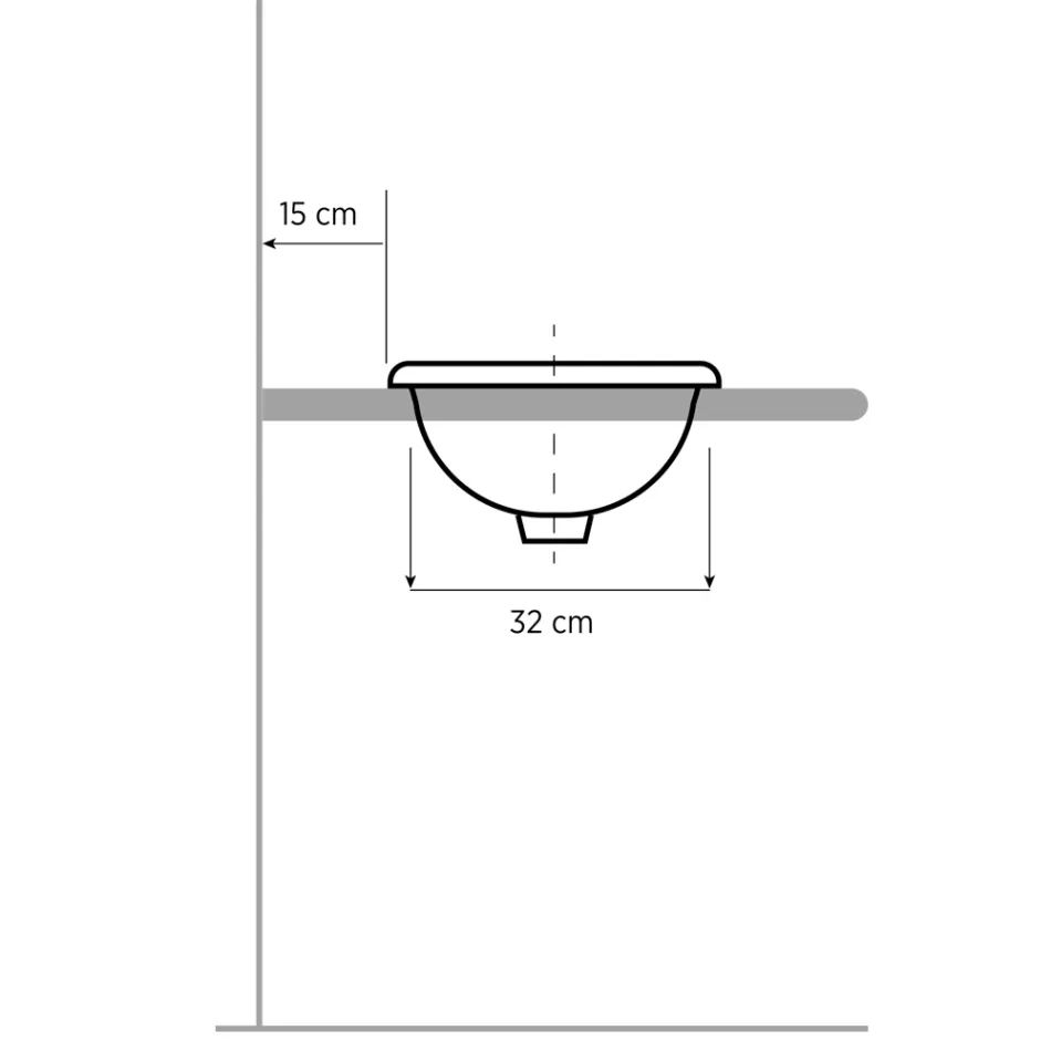 Ingebouwde, versierde gootsteen in vuurklei en 24 k goud gemaakt in Italië, Otis Viadurini