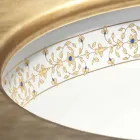 Barokke design ingebouwde gootsteen in vuurklei gemaakt in Italië, Egeïsche zee Viadurini