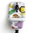 Wastafel met modern design gedessineerde keramische wandmontage 26 cm - Jordan Viadurini