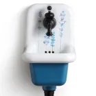 Wastafel met modern design gedessineerde keramische wandmontage 26 cm - Jordan Viadurini