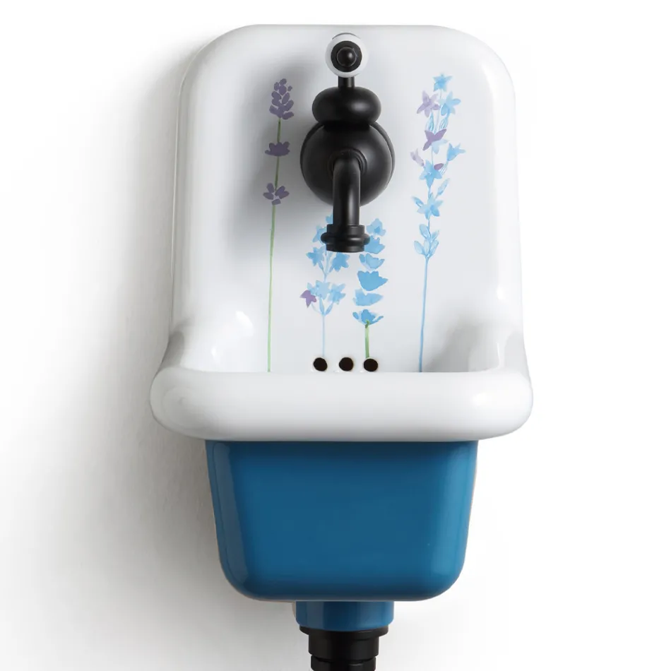 Wastafel met modern design gedessineerde keramische wandmontage 26 cm - Jordan Viadurini