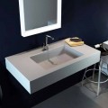 Design moderne hangende wastafel in Luxolid gemaakt 100% in Italië, Ruffano