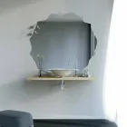 Moderne designwastafel in de vorm van een Faruglium-blad Viadurini